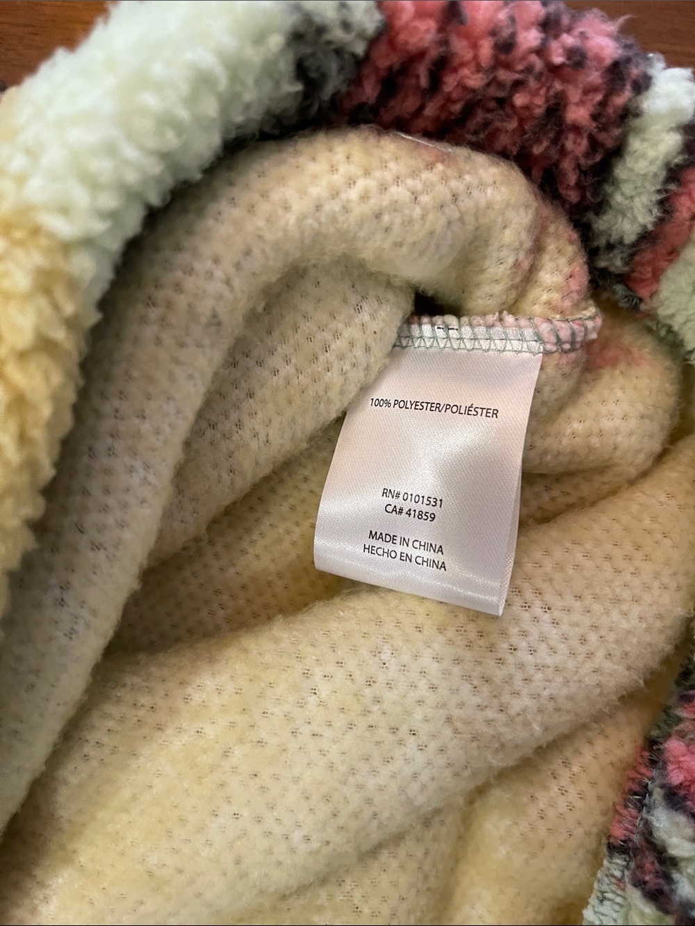 Disney Pooh Oversized Sherpa Quarter-Zip Sweater in Green, Yellow, Pink - Picture 4 of 9